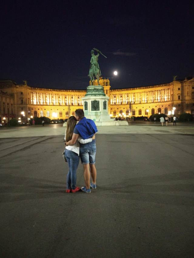 Our romantic pic in Vienna